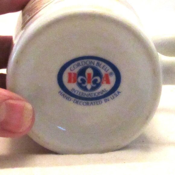 BIA Internat'l Cordon Bleu COB 13 Coffee Mug Lemon & Seeds Hand Decorated in USA - Picture 5 of 6